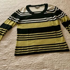 Striped Black and Green Sweater